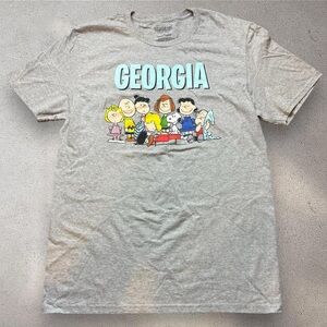 Peanuts Snoopy Georgia Graphic Tee Mens Medium